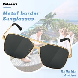 black Polarised Sunglasses square Fashion Women Men Shades big Square sunglasses For Female Male Summer Travelling Oculos 240521