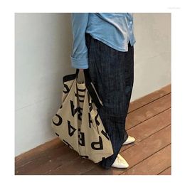 Bag Fashion Canvas Reusable Shopping Large Folding Tote Eco Foldable Cotton Bags Handbag Cartoon