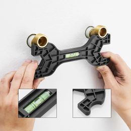 Multifunctional Dual Headed Wrench With Level Manual Tap Repair Plumbing Tools For Household Faucet Pipe And Toilet