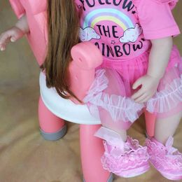 Dolls BZDOLL 60cm Lifelike Reborn Baby Doll 24 inch Soft Silicone Neonatal Princess Baby Cute Girl Dressing Toy S2452201 S2452201 S2452201