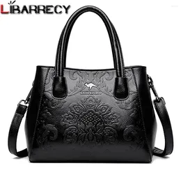 Bag Flower Pattern Design Women's Shoulder Bags Luxury Ladies Handbag Fashion Designer Women Genuine Leather Crossbody Sac