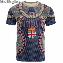 Custom 3D Printed Fiji Polynesian Hawaii T-shirt Bula Island Wave Tropical Flowers Tshirt Men Women Streetwear Unisex Tee Tops-2