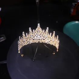 Hair Clips 1 Pc Bride Wedding Accessories Crown Luxury Rhinestones Ball Party Birthday Gift Lady Grace Fashion Jewellery