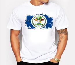 New Summer Belize Flag Men T shirt Fashion Short Sleeve Cotton Brand Design Nostalgia Tshirts Belize Men Clothing2945332