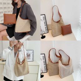 Ladies Bags Evening Forest Beach Women's Bag Literature Straw Woven Shoulder Korean Casual Large Capacity Handbag Trend