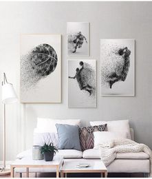 Paintings Geometric Abstract Basketball Wall Art Painting Poster And Print Living Room Decoration Decor Canvas A2622048107