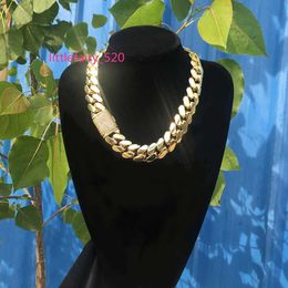 Designer Cuban Link Chain Pendant Necklaces Pendant Necklaces Wholesale Choker 18k Gold Custom Gold Cuban Link Chain 24k Gold Cuban Miami Chain 20mm Miami Cuban Chai