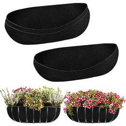 3Pcs Flower Pot Liners Window Box Hanging Planter Pots Breathable Wall Hanging Basket Liner Planter Insert Accessories