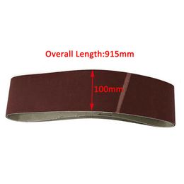 100X915mm Sanding Belts Wood Soft Metal Polishing Sandpaper Abrasive Bands For Belt Sander Abrasive Tool 40-1000 Grit
