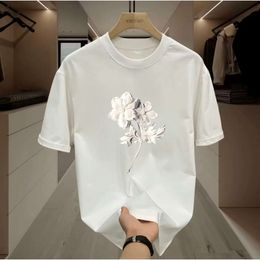 Designer's seasonal new American hot selling summer T-shirt for men's daily casual letter printed pure cotton top 55VU