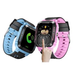 Y21 GPS Children Smart Watch AntiLost Flashlight Baby Smart Wristwatch SOS Call Location Device Tracker Kid Safe vs DZ09 U8 Watch440473 Rhhv