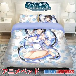 Bedding Sets Hobby Express Hestia - DanMachi Japanese Bed Blanket Or Duvet Cover With Pillow Covers ADP-CP150001