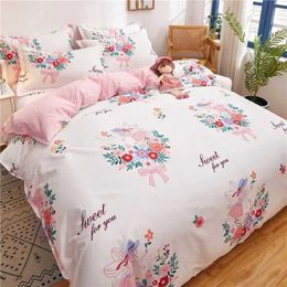 Bedding sets Breathable Skin Friendly Set for Single and Couple 100% Cotton 1 Duvet Cover 2 cases 17Sizes Customizable H240521 HC2R