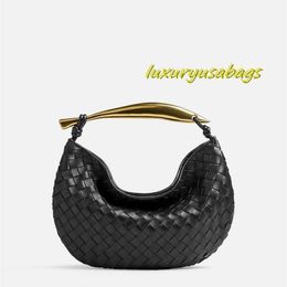 Women Sardine Clutch Bag Designer Knitting Bag Genuine Leather Handbag BotegaVeneta Intrecciato Woven Leather Bag Height20CM Width33CM Depth4CM VISA