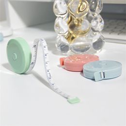 Mini Soft Tape Measure Retractable 1.5m 5ft 60" Sewing Tailor Body Measuring Ruler Clothes Home Students Height Measurement