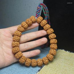 Strand Nepal Rudraksha Tibetan Slice Handheld Five Faces Beads Bracelet