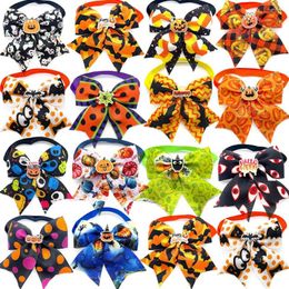 Dog Apparel Halloween Style Bowties Vampier Ghost Accessories Pet Grooming Supplies Cat Neckties For Small