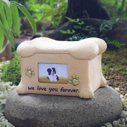 Resin pet urn dog cat Cremation urn Peace Memorial Museum po frame Cremation urn animal ashes funeral pet ash box 240521