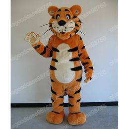 Performance Lovely Tiger Mascot Costume Top Quality Christmas Halloween Fancy Party Dress Cartoon Character Outfit Suit Carnival Unisex Outfit