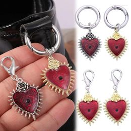 Charms 2/4Pcs Martin Boots Shoes Buckles Women Men Punk Rose Flowers Hearts Red Gothic Daily Shopping Jewellery Accessories