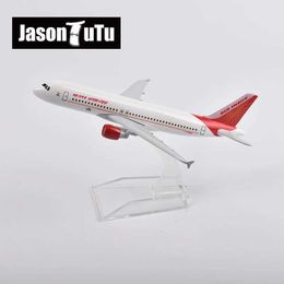 Aircraft Modle JASON TUTU 16cm Air India Airbus A320 Aeroplane Model Plane Model Aircraft Diecast Metal 1/400 Scale Factory Dropshipping Y240522
