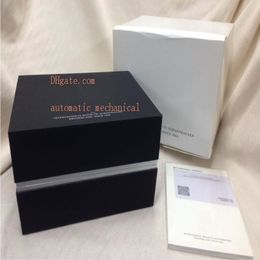 Bestselling Black Wood Boxes Certificate With Handbag PORTUGIESER IW371447 IW377709 Gift Original Boxes For Mens Watches 296K