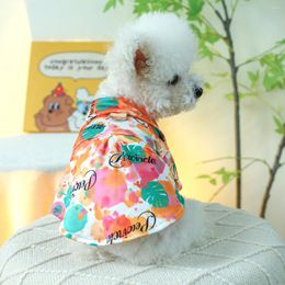 Dog Apparel Shirt Style Summer Clothes Boy Girl Breathable Cool Costume Sweatshirt For Small Puppy Polo T-Shirt Pet Outfit