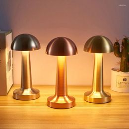 Table Lamps Modern LED Lamp Mushroom Rechargeable Touch Desk For Bedroom Living Room Dining Bar Ambiance