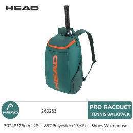 Unisex RADICAL PRO Series HEAD Tennis Backpack 6R 9R Large Capacity Tennis Racket Bag Portable Adult Sports Shoulder Bag Handbag