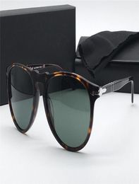 Fashion designer sunglasses 9649 classic retro frame glass lens UV400 protective glasses with leather case vintage retro top quali5590355