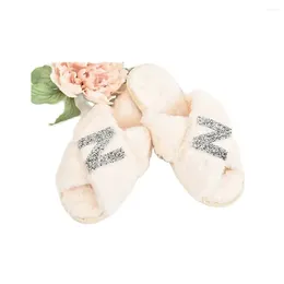 Party Favor Bride Bridesmaid Slippers - Bachelorette Personalized Bridal Slipper Shower Gift Wedding Gi