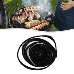 Tools 1roll High Heat Barbecue Gasket BBQ Door Lid Black Smoker Grill Seal Adhesive Sealing Tape Accessories For Kitchen