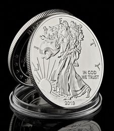 1oz American Fine Memorial 2013 Liberty Eagle In God We Trust Silver Plated Coin Home Decorations Collectibles Gifts2564469