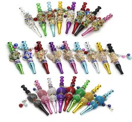 Hookah Mouth Tips Shisha Mouthpiece Mouth Tips Animal shape Metal hookah tips blunt holder with rhinestones Smoking Accessories GH6488758