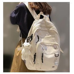 Backpack 2024 Fashion Big Student Bookbag High Capacity Rucksack Girls School Bag Women Femal Cute Leisure Travel Mochila