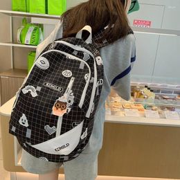 Backpack Japan Harajuku Cute Cartoon Pixel Wind Small Girl Student Schoolbag Large Capacity Travel Bag