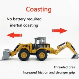 Diecast Model Cars Diecast Excavator Tractor Cement Truck Car Bulldozer Crane Toy Model Wholesale Boy Gift Digger Alloy+Plastic Vehicle Education