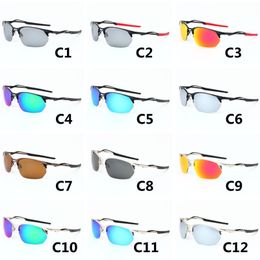 Outdoor Sports Glasses High Quality Polarised Sunglasses Men and Women Trend Half Frame Sun Glasses Riding Driving Sunglass Metal Semi-Rimless Eyewear With Bags