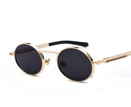Vidano Optical Newest Round Metal Sunglasses Steampunk Design Fashion Brand Glasses Gradient UV400 Eye Wear Vintage Classic Oculos6508861