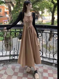 Work Dresses Dress Sets Women Romantic Charming Streetwear Elegant European Style Leisure Tender Simple Holiday Date Students Design