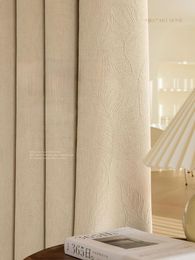 Curtain 1PC2024 Home Big Leaf Jacquard Chenille With High Light And Luxury American Style Curtains