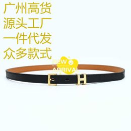 Hremms High end designer belts for womens Womens Belt Belt Fine Button Dress Suit Womens Leather Belt Original 1:1 with real logo and box