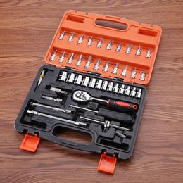 Hand Tool Socket Wrench Car Repair Ratchet Wrench Key Set Auto Maintenance Tire Removal Sleeve Spanner Set Tool