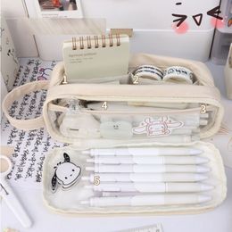 Desktop Organiser School Supplies Studen Stationery Bag Desktop Storage Bag Makeup Cosmetic Bag Pen Case Pencil Pouch