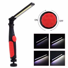 USB Rechargeable COB LED Work Light Magnetic Car auto Repair Inspection Lamp Emergency Lights Portable Night Working Lamps