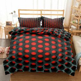 Bedding sets Magical Space Optical Art Set Single Twin Double Queen King Size Bed Linen and case for Adults Kid Quilt Cover H240521 N96T