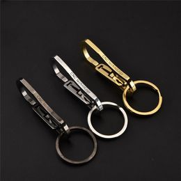 Portable EDC Carabiner Keychain Quick Release Hooks With Titanium Key Ring Snap Spring Clips Hooks Tools
