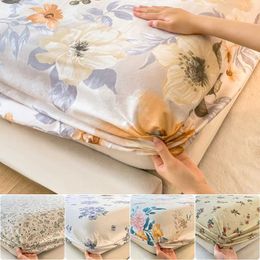 Bedding sets Cotton Fitted Sheet without case 100% High Quality Suitable for Single and Couple Bed Breathable Soft 16 Sizes 1 PC H240522
