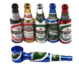 New Beer Smoke Metal Pipes Portable Creative Smoking Pipe Herb Tobacco Pipes for 4287884