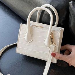 Shoulder Bags Simple Texture Crocodile Pattern Handbag 2024 Spring And Summer Fashion Trendy One-shoulder Messenger Bag Women's